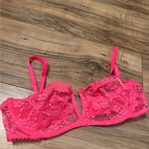 Victoria's Secret Pink Lace Bralette Demi-Cup